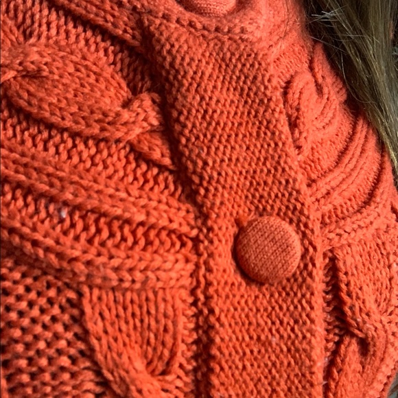 💛 CATO burnt orange knit 3 button cardigan - Picture 11 of 13